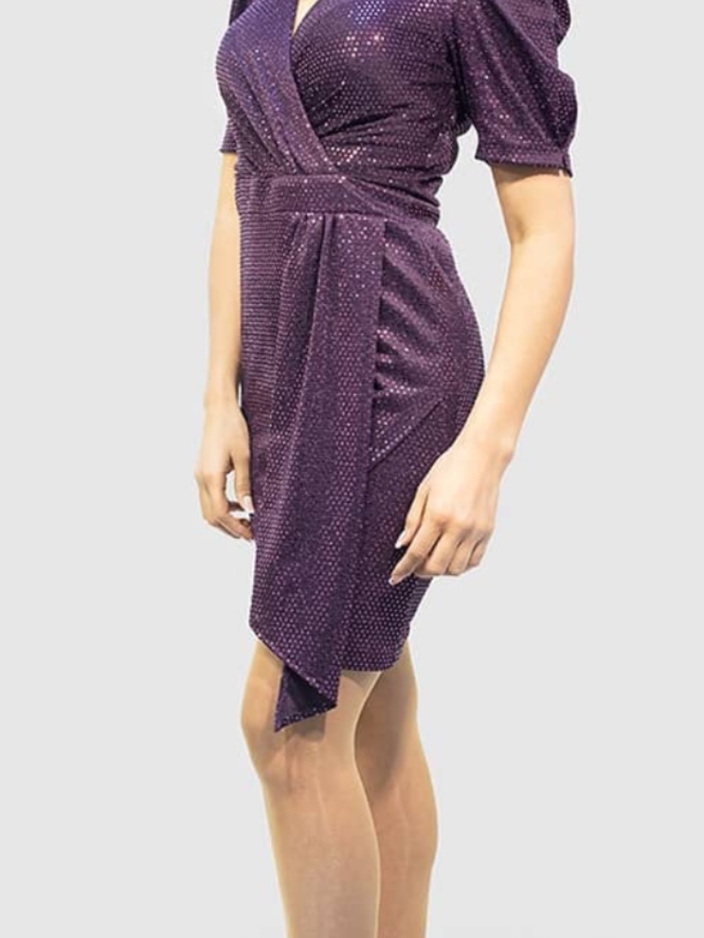 "Love is Everywhere" Sparkly Barbie Purple dress - US 8 - Medium